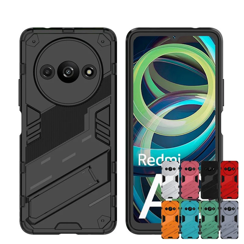 Per Xiaomi Redmi A3 Custodia Xiaomi Redmi A3 4G Cover Antiurto Tpu Armor Pc Supporto In Silicone Cover Posteriore Del Telefono Per Xiaomi Redmi A3