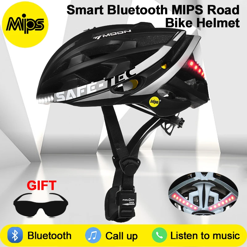 Cycling Helmet Mips Anticollision Safety Bicycle Helmet Smart Music Bluetooth Bike Helmets