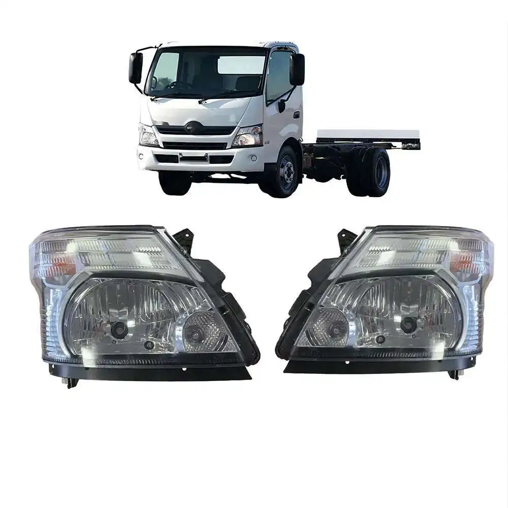 A Pair Car Headlight For HINO 300 2011 to 2015 Head Lamp ASSY