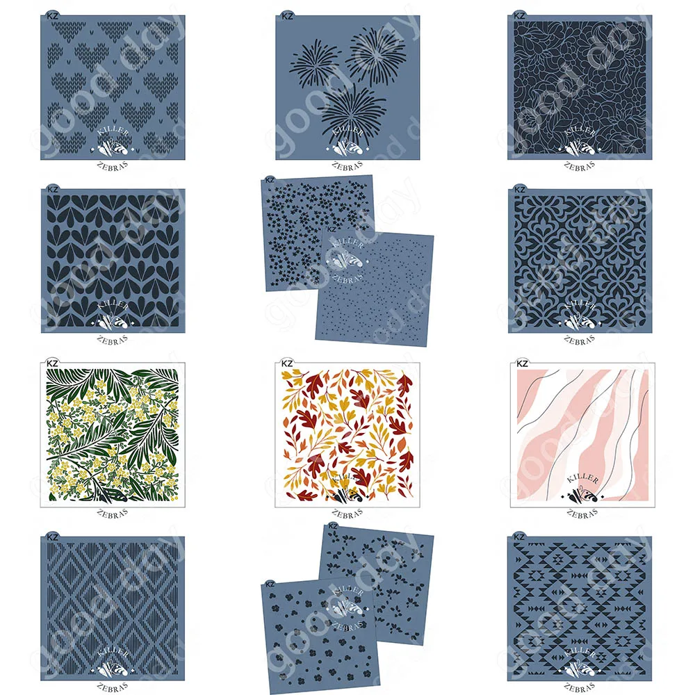 

New Love Fireworks Rhombus Layered Production Stencil Scrapbook Diary Decoration Embossing Template Diy Greeting Card Handmade