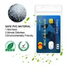 30-1Pc Transparent Vinyl Plastic ID Card Protector Case Bank Credit Card Protector ID Card Badge Holders Waterproof Storage Case 4