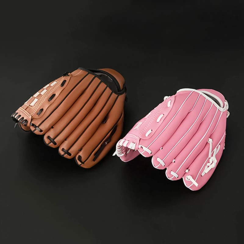 Baseball Batting Gloves For Children And Teenagers Thick PU Imitation Cowhide Adults Softball Gloves Pitchers Outdoor