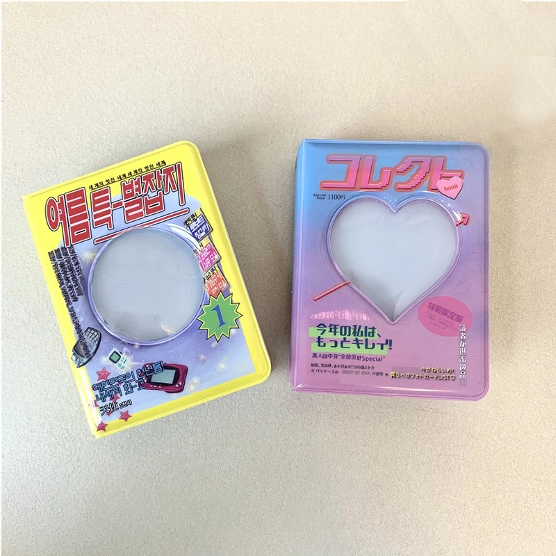 Ins Portafoto Vintage Album Fotografico Da 3 Pollici 40 Tasche Kpop Idol Photo Card Storage Collect Book Mini Instax Album Fotografico