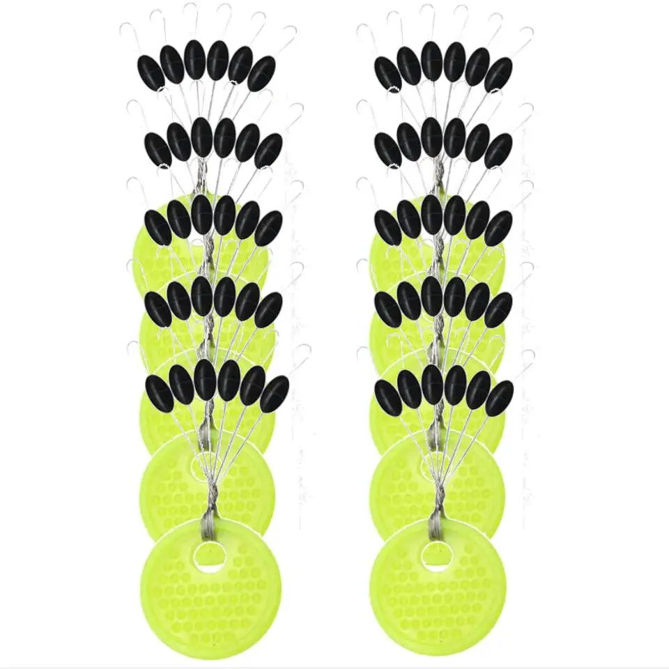 Fishing Accessories Fishing Rod 60pcs 10Group Resistance Space Beans Rubber Vertical Beans Carp Fishing Tackle