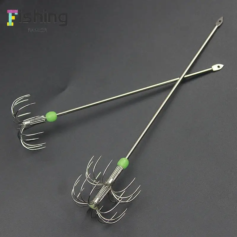 

Stainless Steel Double Layers Umbrella Hook Squid Octopus Fishing Jig Hooks