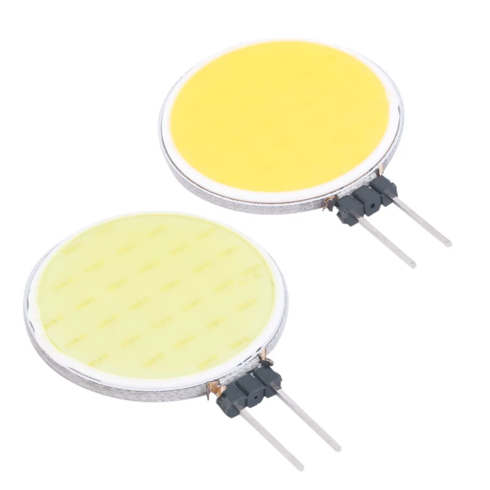 핫 5X G4 COB LED 램프 라이트 칩 스포트라이트 전구, 할로겐 라이트 교체, 순수 따뜻한 흰색 조명 장식 램프 전구, 1.5W DC12V