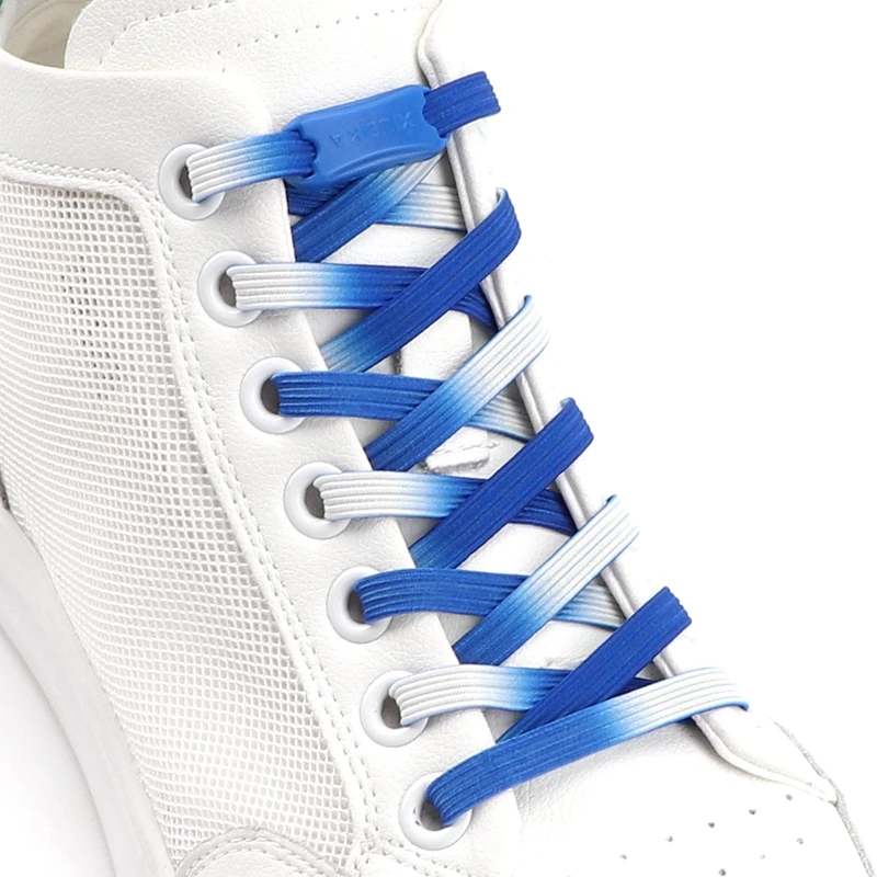 

1 Pair Flat Shoelaces For Sneakers Elastic Shoe Laces Without Ties Quick On And Off Convenient Lazy Shoes Lace Rubber bands