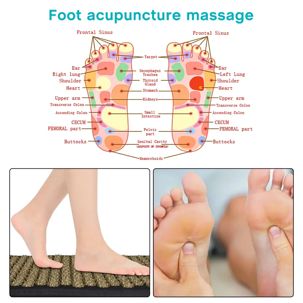 Lotus Acupressure Mat Mat Massage Applicator Lotus Spike Pillow Yoga Mats Foot Neck Back Massager Shaki Cushion yoga mat