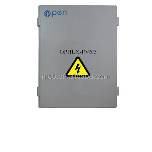 

Open Electric PV 6 strings input 3 output array junction/distribution combiner box solar panel system