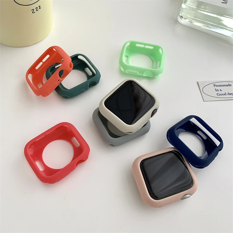 Custodia Candy Per Apple Watch Series 7 4 5 6 Se 3 2 1 Custodia Protettiva Colorata Per Iwatch Series 41 45 38 42 40 44 Mm Paraurti