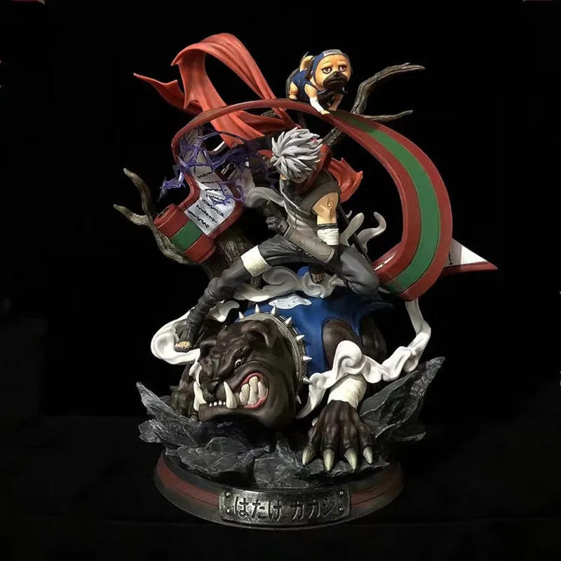 

Anime Naruto Hatake Kakashi GK Dark Kutiyose No Jyutsu PVC Action Figure Collectible Model Doll Toy 39cm