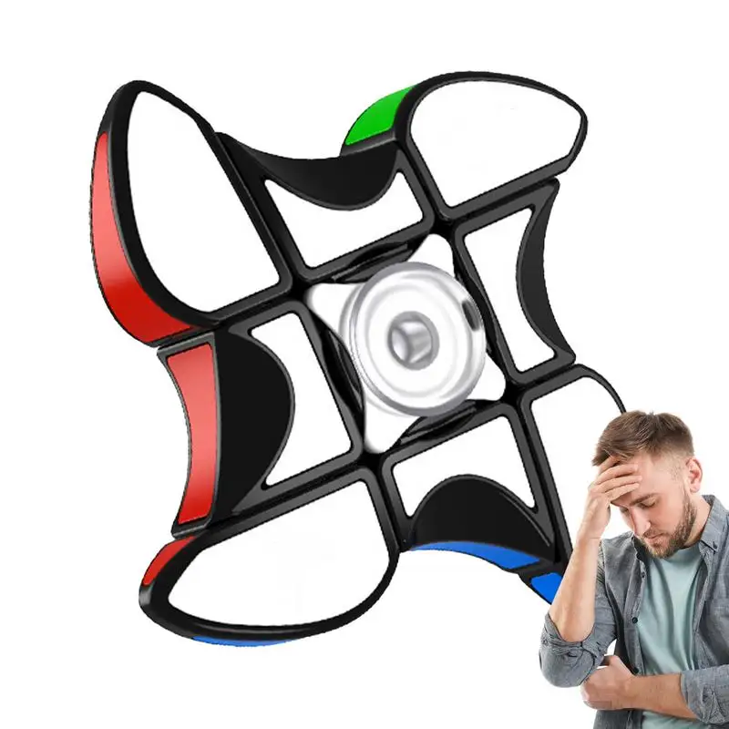 

Спиннер головоломка Speedcube гироскоп для пальцев 2 в 1 головоломка игрушки фиджет-антистресс кубик-Спиннер головоломка куб игрушка 133