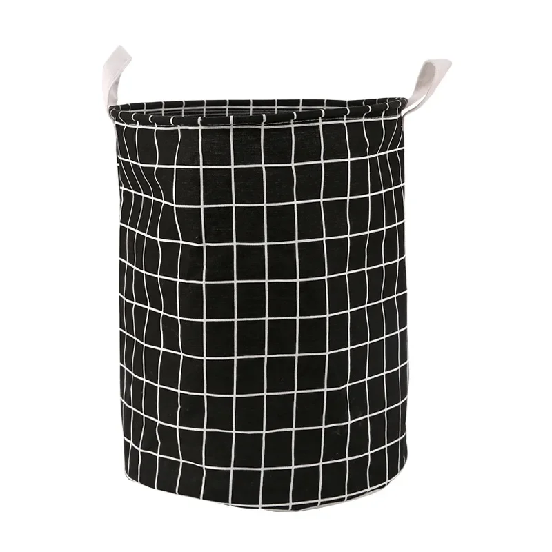 Cesto per il bucato da 73 litri, contenitore angolare con coperchio, in bambù naturale nero