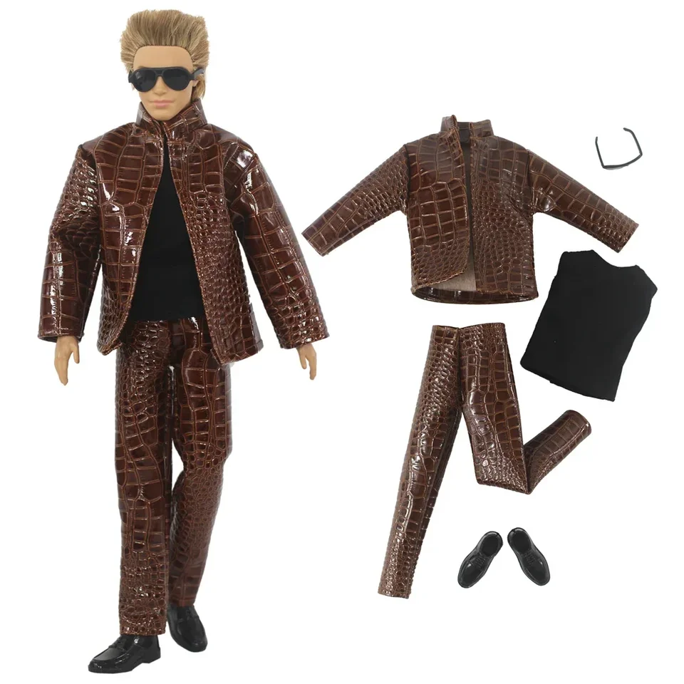 Generic 26 pezzi vestiti per bambole compatibili con Ken: tuta, abbigliamento casual, pantaloni, scarpe, appendiabiti, auricolare, paddle board per bambole da 11,5 e 12 pollici, tema spiaggia