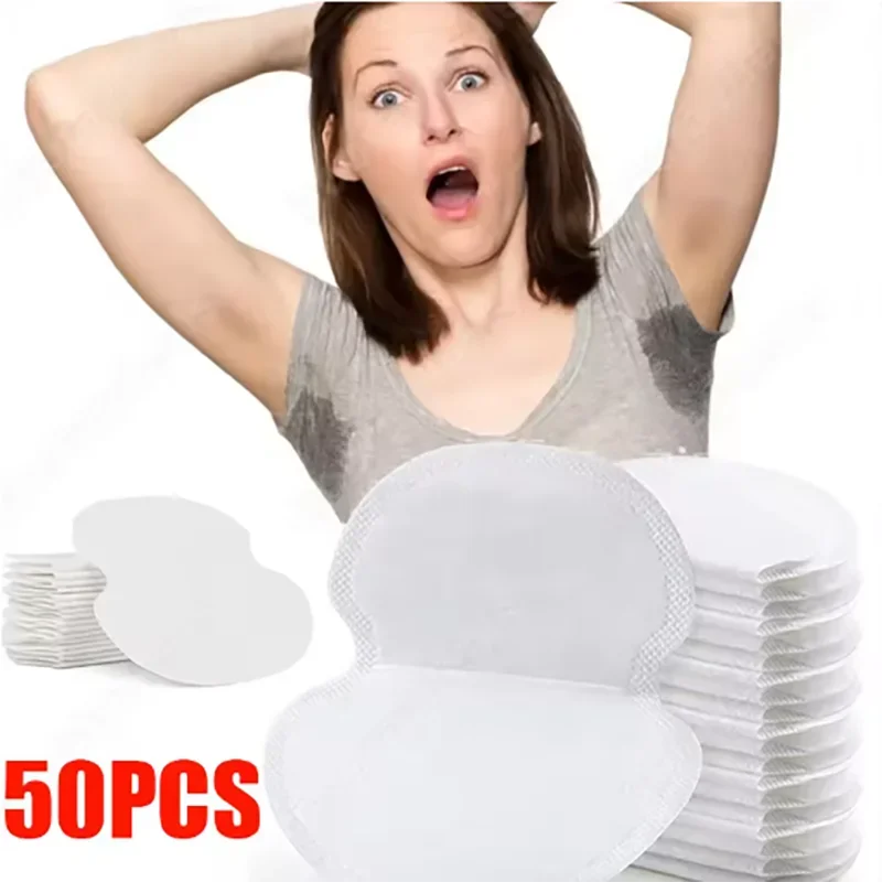 10/100Pcs Disposable Underarm Armpit Sweat Pads Sweat-absorbing Patch Summer Deodorants Non-woven Pads Breathable Ultra-thin