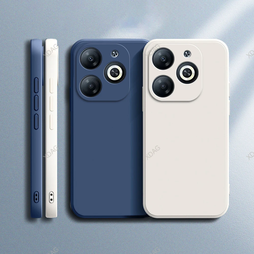 Premium Lens Protection Liquid Silicone Phone Case - Soft, Stylish Back Cover