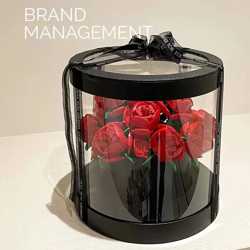 

Lover Series Toy Building Blocks Set Red Heart Rose Love Word Model Building Brick Toys Couple Valentine Day Gift for Girlfriend
