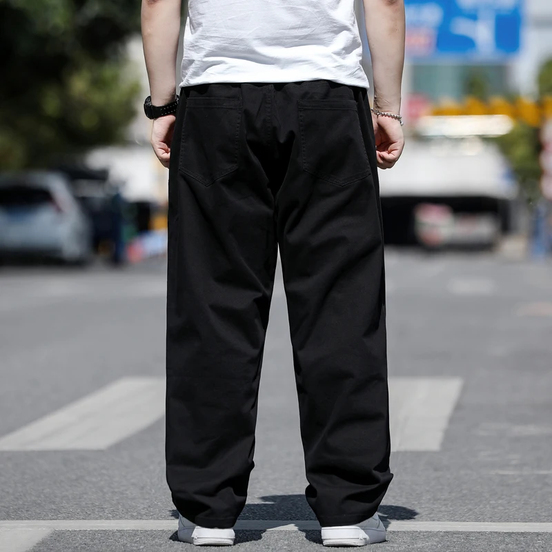 Black Cotton Fashion Pants Mens Trousers