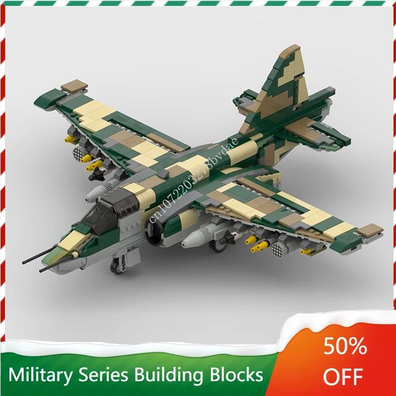 

2286PCS MOC Military Weapons Sukhoi Su-25 Frogfoot | 1:34 Scale Model Building Blocks Bricks DIY Assembly Toys Christmas Gifts