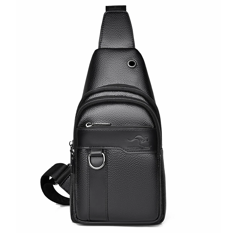 العلامة التجارية الفاخرة حقيبة ساعي الرجال الجلود...