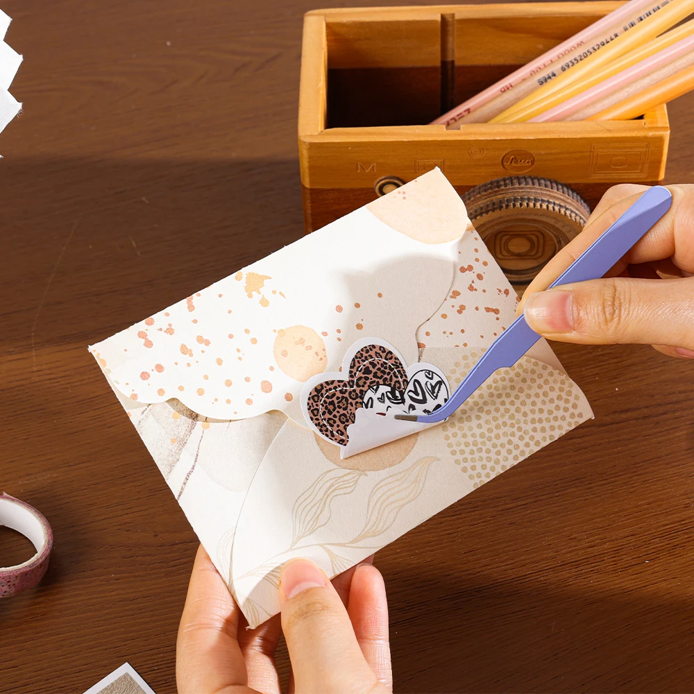 소녀 테마 문구 선물 세트 스크랩북 키트, 플래너, 스티커 노트, 스티커, 봉투 포함, 글쓰기, 학교, 생일 선물용