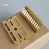 Dscosmetic CNC Brass safety razor V92 V95 Double cap 6