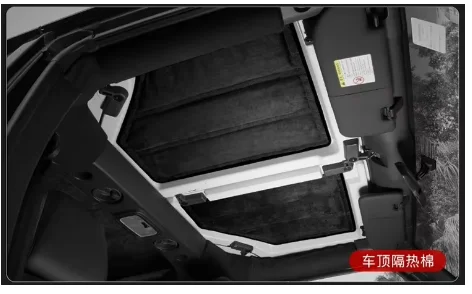Sound Heat Insulation Pad For Jeep Wrangler JK 12-17 JL 18-21 2/4 Doors Hardtop Rear Window Ceiling Roof Heat Insulation Cottons