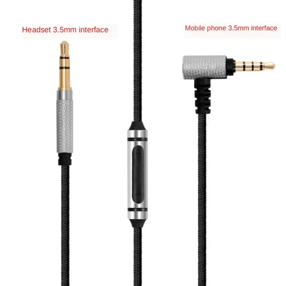 

Кабель для Philips Fidelio X2HR L2 SHP9600 SHP9500 SHP9500S, аудиокабель, Aux провод с универсальным пультом дистанционного управления микрофоном
