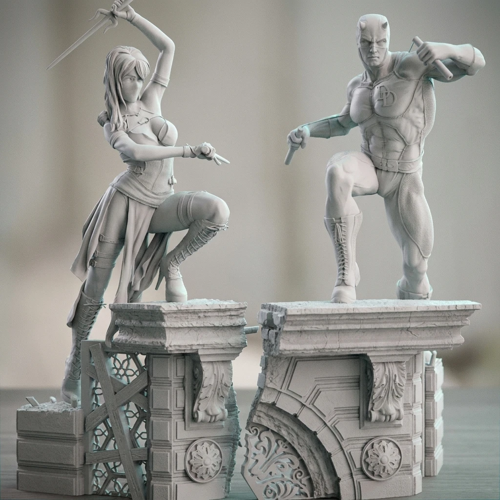 1/24 1/18 1/12 Elektra Matt 도색되지 않은 조립되지 않은 3D 프린팅..