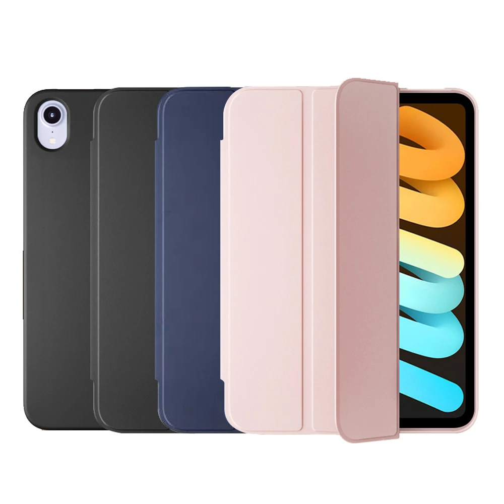 

Чехол для планшета Apple iPad Mini 1 2 3 4 5 6, мягкий силиконовый тройной Магнитный откидной смарт-чехол для iPad Mini 7,9 8,3 2019 2021