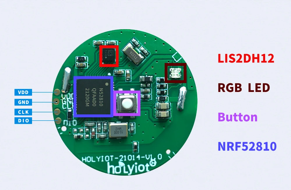 3 Axis Sensor acelerômetro, 2.4GHz, BLE 5.0,