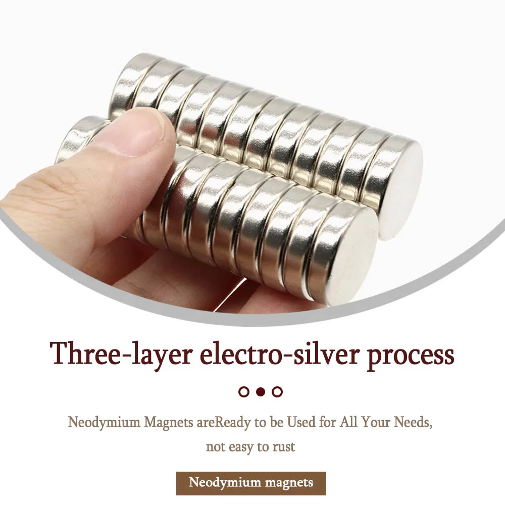 20mmx5mm Superstarker Runder Neodym-Magnet Leistungsstarke Magnete N35 Kleiner Permanenter Magnetischer NdFeB Kühlschrankmagnet 20x5 – Detail 3