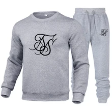 

Siksilk Men's Suit 2022 New Spring Autumn Men's Hoodie + Sports Pants Casual Men's Pullover Sweatshirt Men's Round Neck Sweater