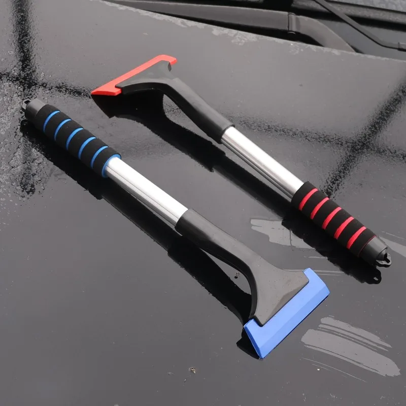 Extendable Aluminum Ice Scraper Snow Brush for Car Windshield Telescopic Extra-long Snow Shovel Deicing Cleaning Tools