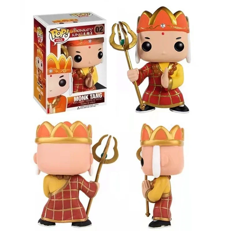 NUEVA serie temática Funko POP Monkey King #01 Monkey Tang #02 Pigsy #03 Monk Sha #05 Figuras de vinilo Modelo Juguetes para niños Regalo