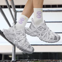 2025 haute qualité nouveaux hommes chaussures pour femmes été respirant course confortable sport maille Couple papa chaussures mâle mode chaussure 3