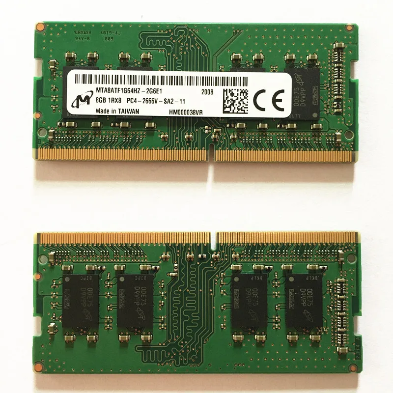 Micron DDR4 8GB 2666MHz RAMS Memoria DDR4 8GB 1RX8 PC4-2666V-SA2