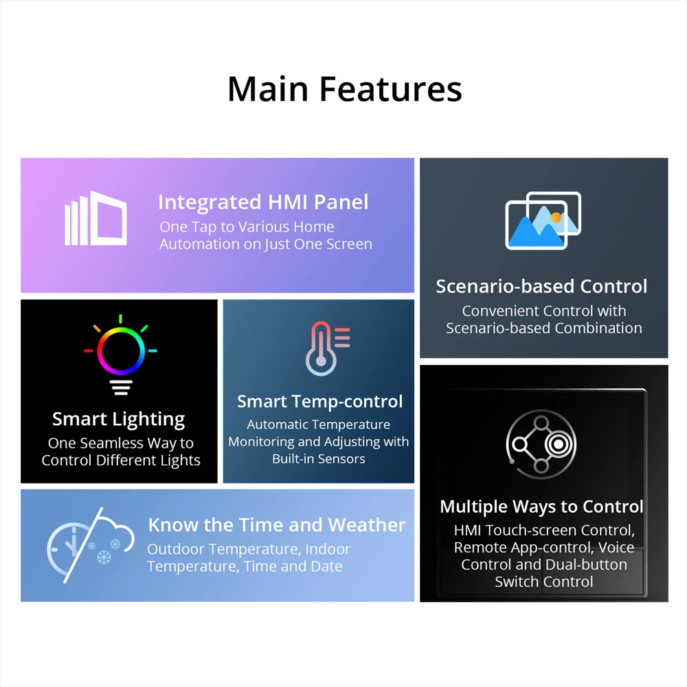 Sonoff Nspanel Interruptor 2c Termostato Pantalla App Alexa