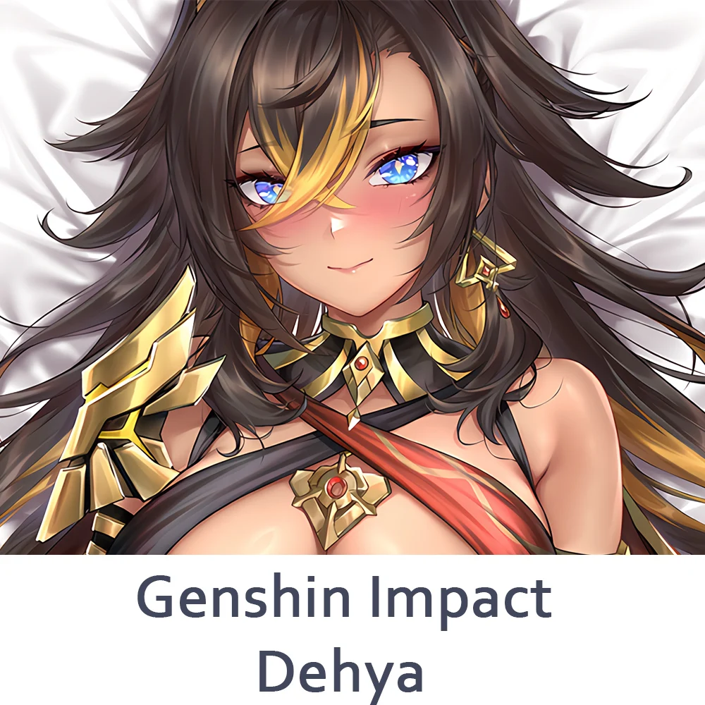 

Аниме подушка для косплея Genshin Impact Dehya, подушка для обнимающегося тела Dakimakura Otaku, наволочка для подушки