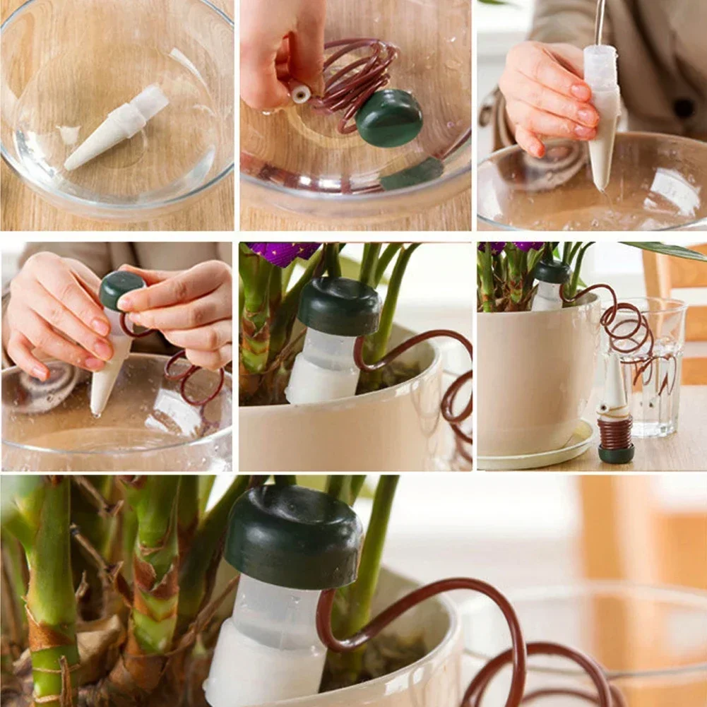 Self-Watering Probes Automatic Drip Watering System Water Drip Irrigation Kit Watering Supplies Plant Irrigation Device - 4