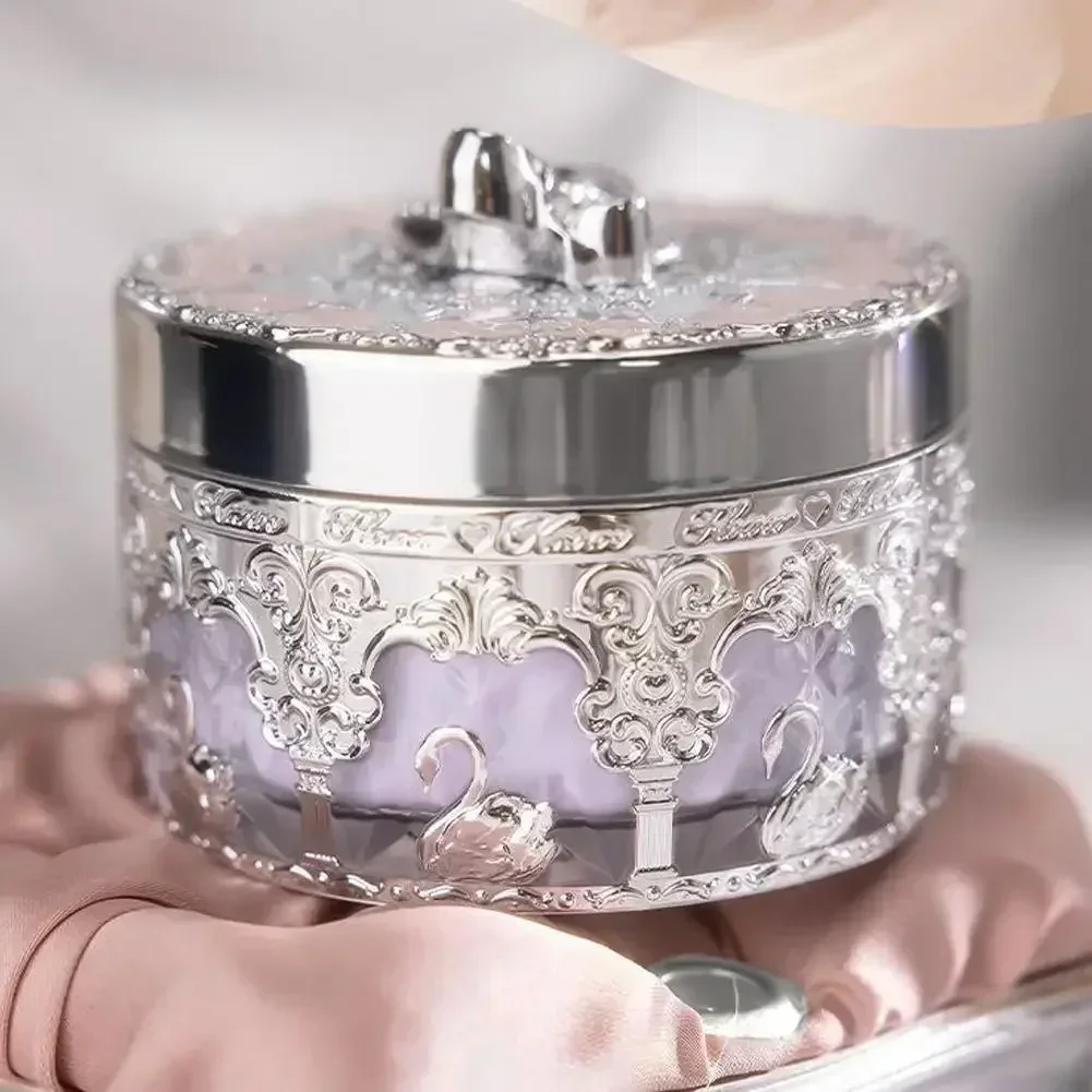 Flower Knows Swan Ballet Setting Rose Scent Loose Powder Makeup Matte Finishing Oil Control Setting Powder Make-up For Women setting powder loose powder face powder
