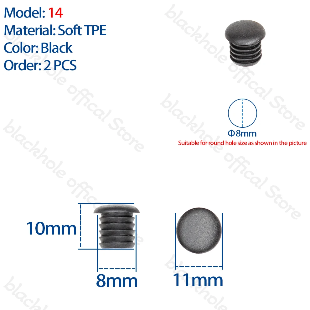 Universal Bike Frame Sealed Rubber Plugs - Dust & Water Resistant