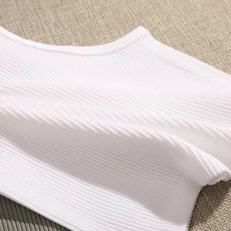 Women's Seamless Ribbed Knit Sports Vest