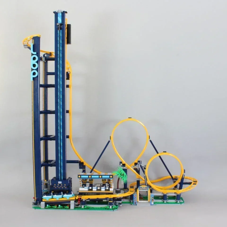 3756 Pcs Loop Coaster Building Block Mattoni Montagne Russe Parco Divertimenti Giocattolo Per Compleanno Natale Regalo Per Bambini Compatibile 10303