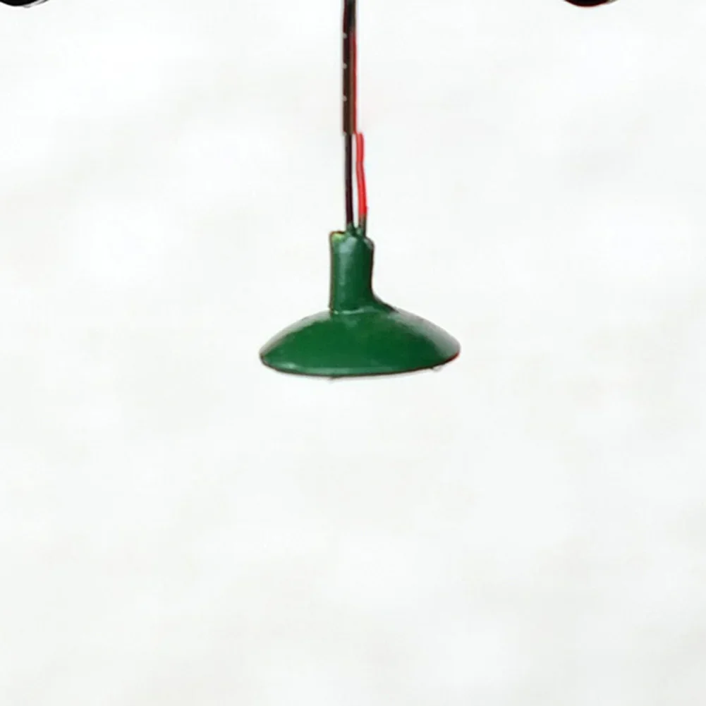 10pcs OO/HO Scale Street Light Model Wall Lamp Posts Led Ceiling Lamps LED Street Light Sand Table Model Building Layout Supplie 6