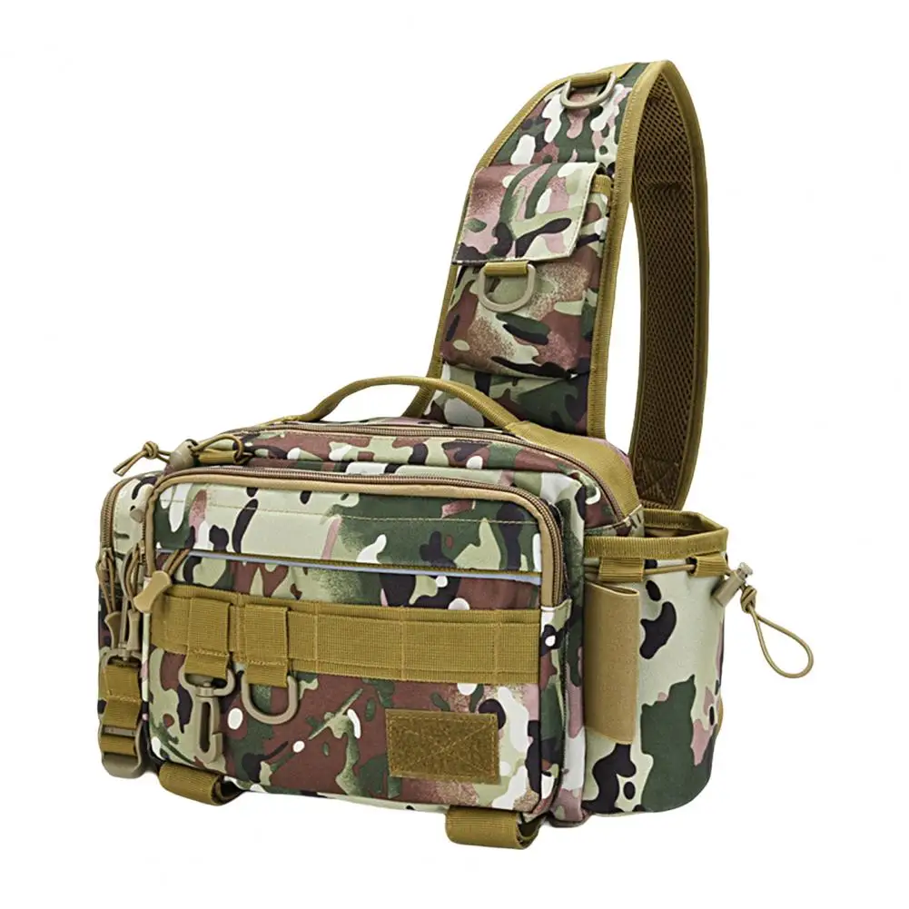 Multifunctional Fishing Tackle Bags Single Shoulder Crossbody Bag Waist  Pack Fish Outdoor Storage Fishing Bag