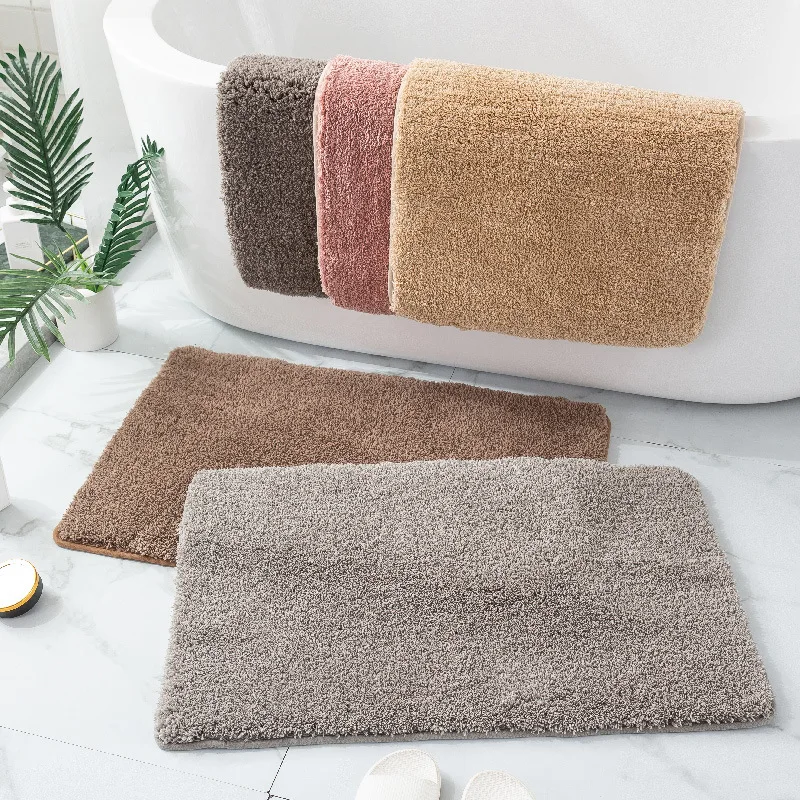 WEILUO Bathroom Rug, Non-Slip Bath Mat 32x20,Soft Cozy Shaggy Durable Thick  Bath Rugs for Bathroom,Easier To Dry,Chenille Rugs