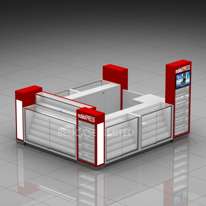 Custom. jewelry show cases for store furniture smoke shop fixture retail wooden cabinet mall kiosk display glass showcase