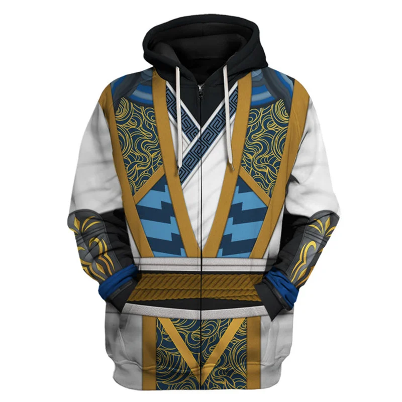 thumbnail image 1 of Sudadera con capucha y cremallera con estampado gráfico de MK Mortal Kombat para hombre, novedad en sudaderas y sudaderas, jersey de talla grande Harajuku, ropa para hombre, 1 of 5