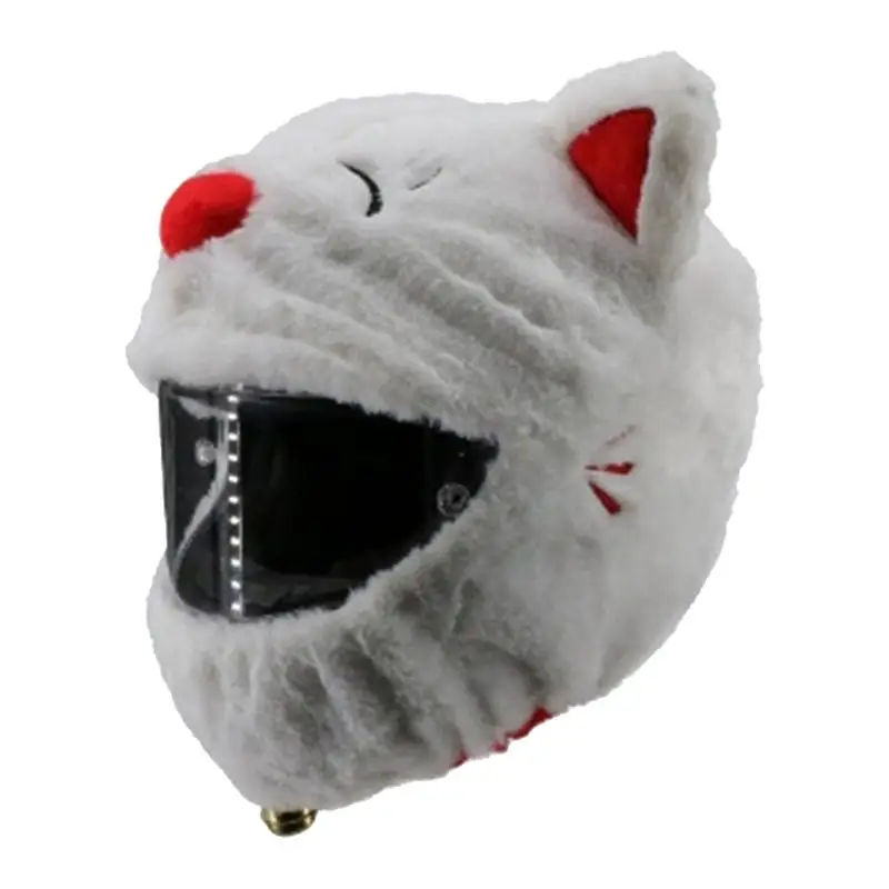

Motorcycle Full Helmets Plush Cover Adult Christmas Innovative Moto Accessories Dust Protection Hat Cover For Outdoor Riding